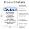 Signmission No Personal Cell Phones Allowed, 12 in W x Rectangle, Aluminum OS-2PACK-NS-A-1218-V-16161 - alternate 6